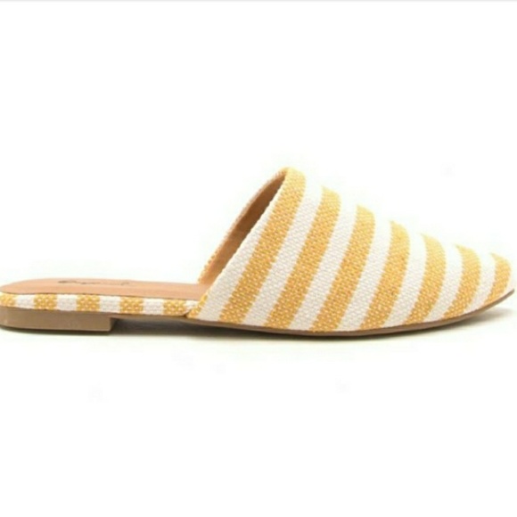 SALE NEW Pinstripe Knit Mules - Picture 5 of 8